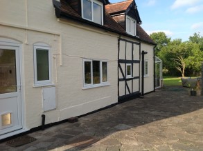 Building walls protected from water ingress using Belzona 5151 (Hi-Build Cladding) 